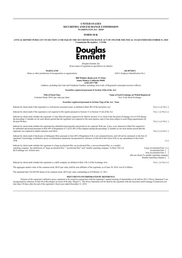 Thumbnail Douglas Emmett 10-K Annual Report 2010