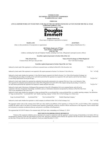 Thumbnail Douglas Emmett 10-K Annual Report 2013