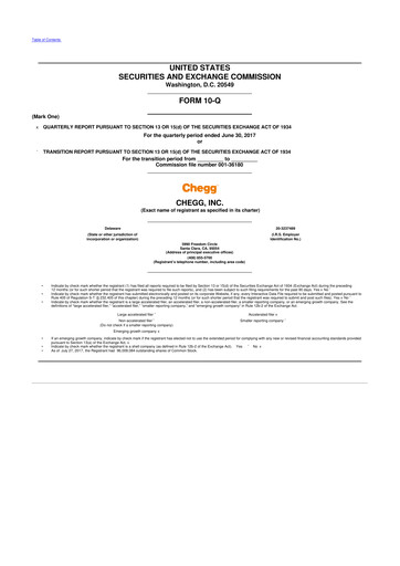 Thumbnail Chegg
 10-Q Quarterly Report FY2017 