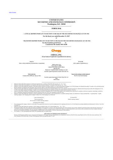 Thumbnail Chegg
 10-K Annual Report 2017