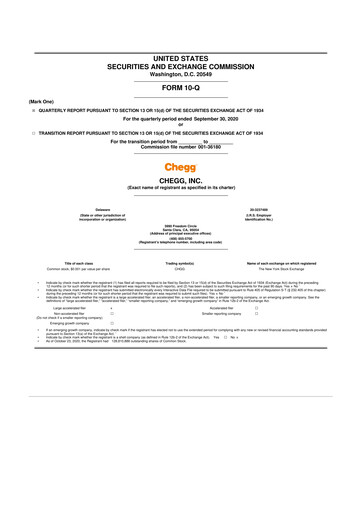 Thumbnail Chegg
 10-Q Quarterly Report FY2020 