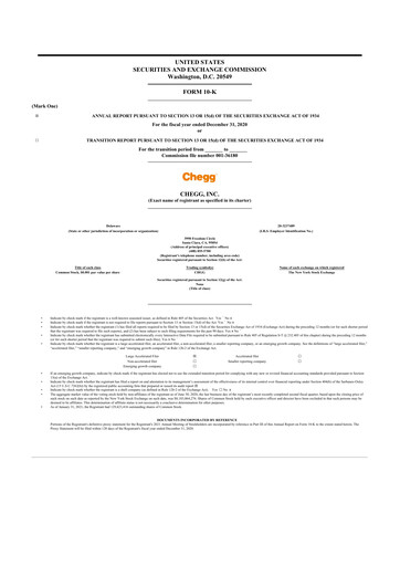 Thumbnail Chegg
 10-K Annual Report 2020