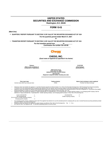 Thumbnail Chegg
 10-Q Quarterly Report FY2021 