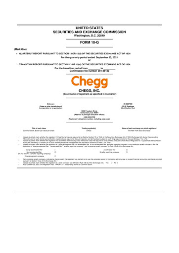 Thumbnail Chegg
 10-Q Quarterly Report FY2021 