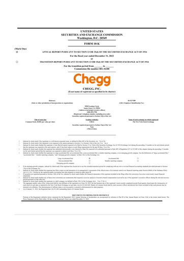 Thumbnail Chegg
 10-K Annual Report 2022