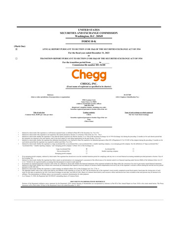 Thumbnail Chegg
 10-K Annual Report 2023