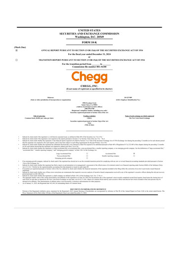 Thumbnail Chegg
 10-K Annual Report 2024