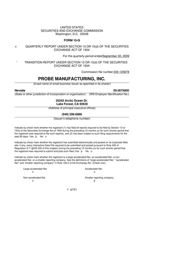 Miniature Clean Energy Technologies 10-Q Rapport trimestriel  