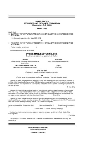 Miniature Clean Energy Technologies 10-Q Rapport trimestriel  