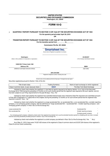 Thumbnail Smartsheet 10-Q Quarterly Report FY2020 