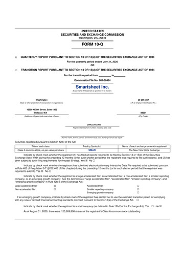 Thumbnail Smartsheet 10-Q Quarterly Report FY2021 