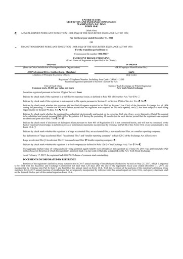 Thumbnail Emergent BioSolutions
 10-K Annual Report 2016