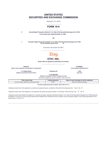 Thumbnail Etsy 10-K Annual Report 2025
