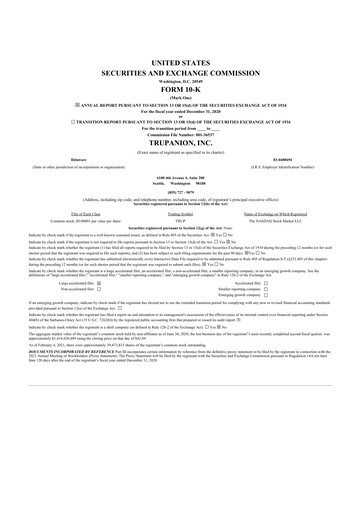 Thumbnail Trupanion
 10-K Annual Report 2020