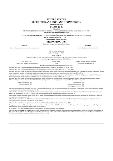 Thumbnail Trupanion
 10-K Annual Report 2022