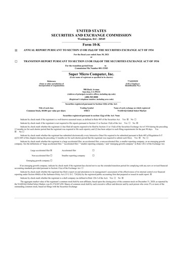 Thumbnail Supermicro 10-K Annual Report 2021