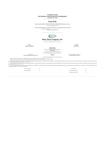 Thumbnail Supermicro 10-K Annual Report 2023