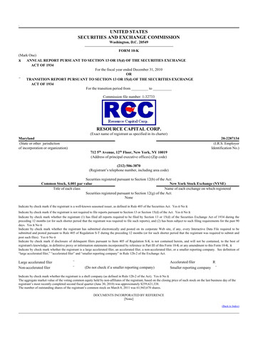 Thumbnail ACRES Commercial Realty 10-K Annual Report 