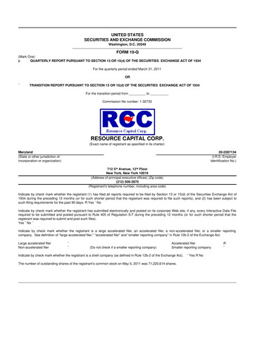 Vorschaubild ACRES Commercial Realty 10-Q Quartalsbericht  