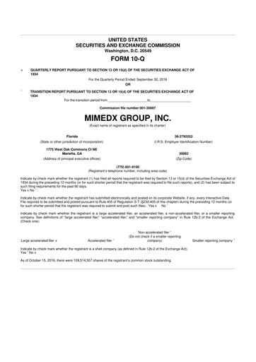 Thumbnail MiMedx Group 10-Q Quarterly Report FY2016 