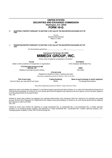 Thumbnail MiMedx Group 10-Q Quarterly Report FY2021 