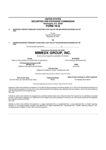 Thumbnail MiMedx Group 10-Q Quarterly Report FY2021 