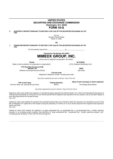 Thumbnail MiMedx Group 10-Q Quarterly Report FY 