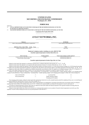 Thumbnail Aviat Networks 10-K Annual Report 2024