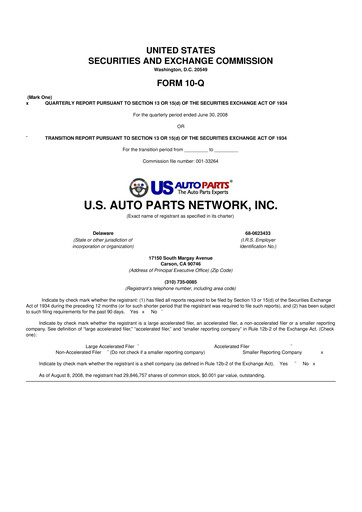 Thumbnail CarParts.com
 10-Q Quarterly Report FY 