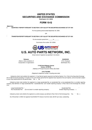 Thumbnail CarParts.com
 10-Q Quarterly Report FY 