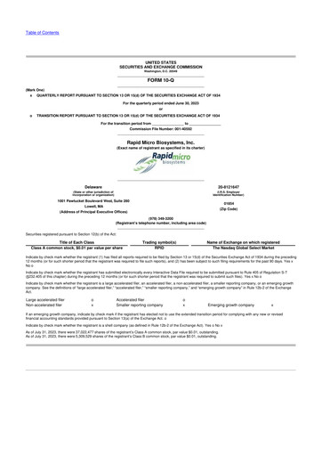 Thumbnail Rapid Micro Biosystems 10-Q Quarterly Report FY2023 