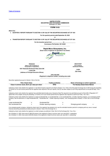 Thumbnail Rapid Micro Biosystems 10-Q Quarterly Report FY2023 