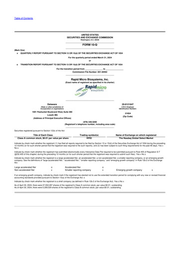 Thumbnail Rapid Micro Biosystems 10-Q Quarterly Report FY2024 