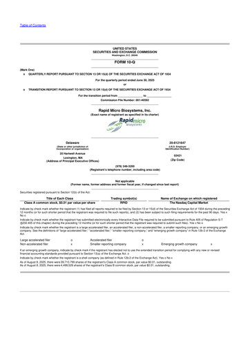 Thumbnail Rapid Micro Biosystems 10-Q Quarterly Report FY2025 