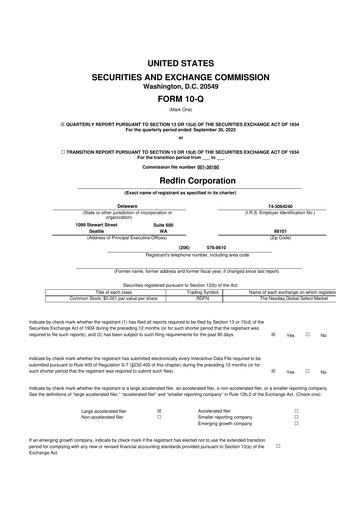 Thumbnail Redfin 10-Q Quarterly Report FY2022 