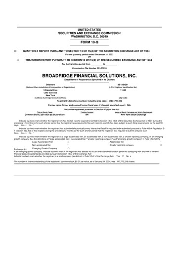 Thumbnail Broadridge Financial Solutions
 10-Q Quarterly Report FY2024 