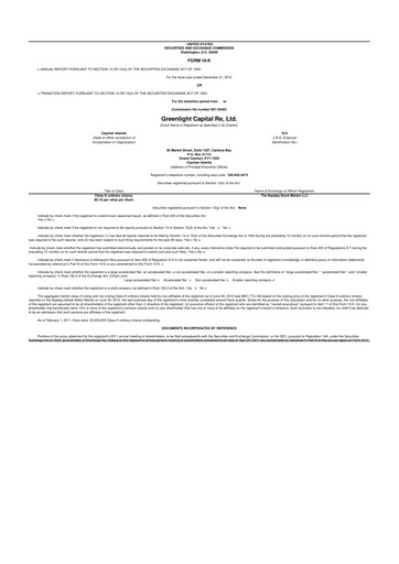 Thumbnail Greenlight Re 10-K Annual Report 