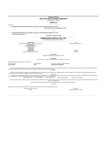 Thumbnail Greenlight Re 10-Q Quarterly Report FY2024 