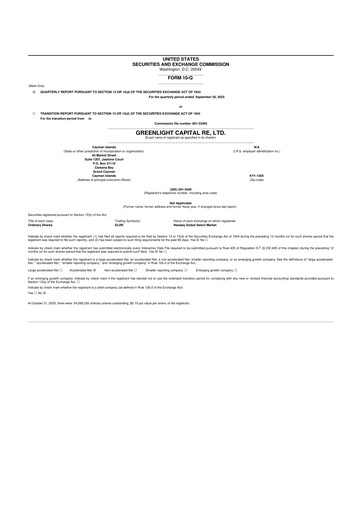 Thumbnail Greenlight Re 10-Q Quarterly Report FY2025 
