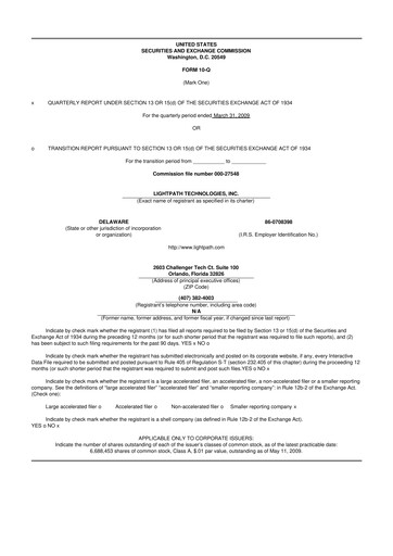 Vorschaubild LightPath Technologies 10-Q Quartalsbericht  