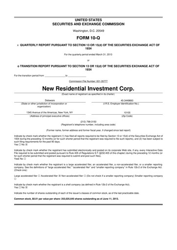Thumbnail Rithm Capital 10-Q Quarterly Report FY 
