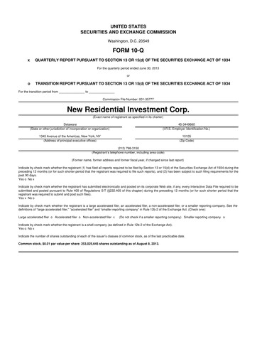 Thumbnail Rithm Capital 10-Q Quarterly Report FY2013 