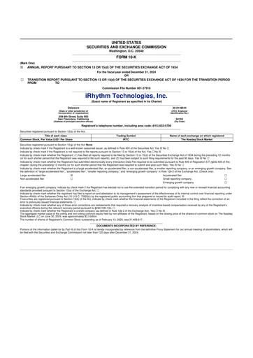 Thumbnail iRhythm 10-K Annual Report 2024