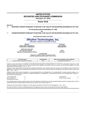 Thumbnail iRhythm 10-Q Quarterly Report FY2025 