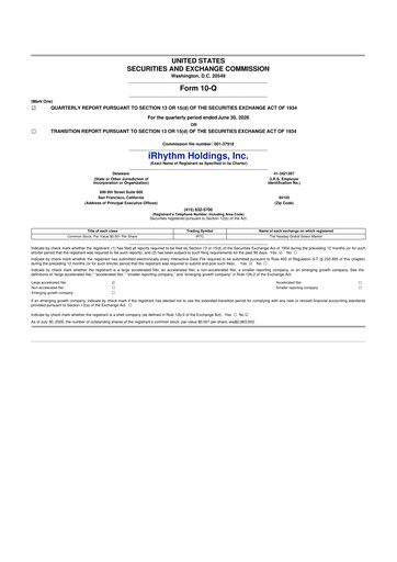 Thumbnail iRhythm 10-Q Quarterly Report FY2026 