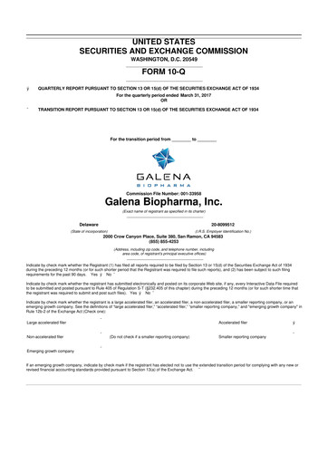 Thumbnail SELLAS Life Sciences 10-Q Quarterly Report FY2017 