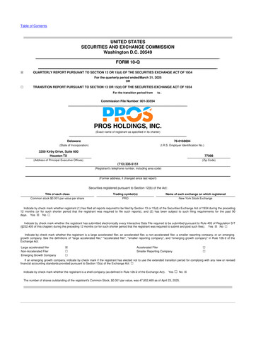 Thumbnail PROS Holdings, Inc.
 10-Q Quarterly Report FY2025 