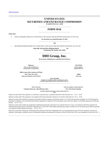 Thumbnail DHI Group 10-K Annual Report 2016