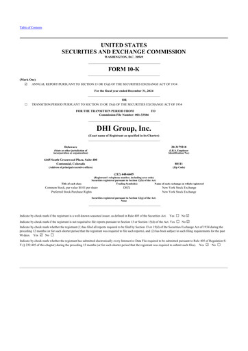 Thumbnail DHI Group 10-K Annual Report 2024