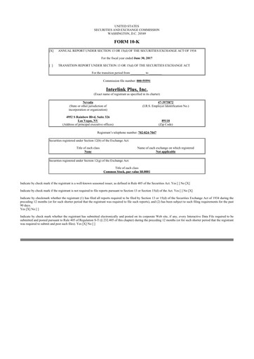 Thumbnail Loop Media 10-K Annual Report 2017